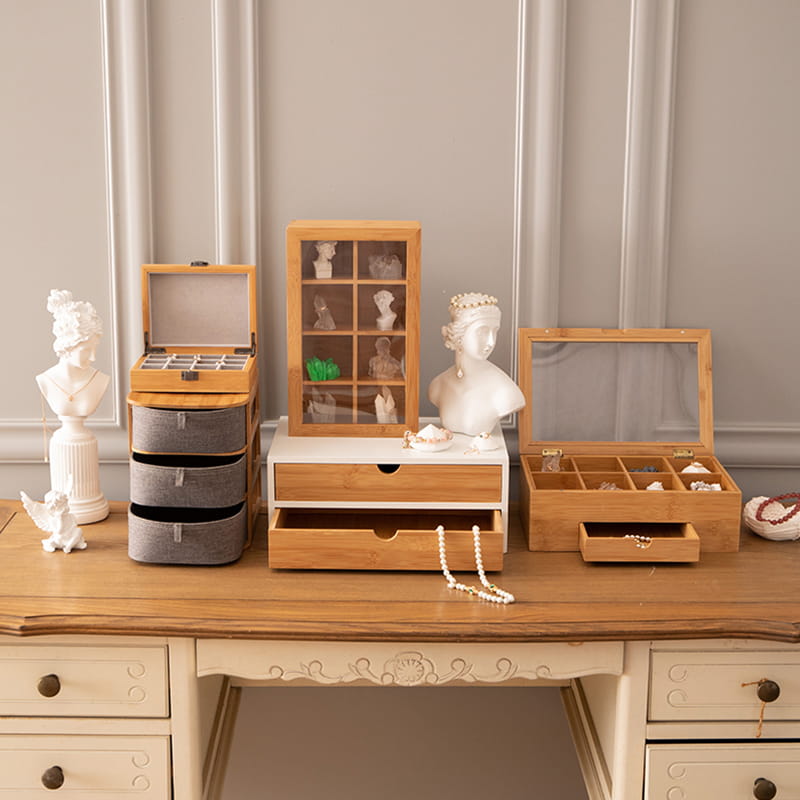 جعبه بسته بندی ذخیره سازی بامبو خانگی