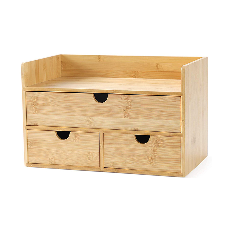 جعبه ذخیره سازی رومیزی چند منظوره لوازم التحریر خانگی با سه کشو